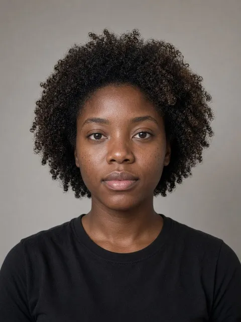 Before: natural hair
