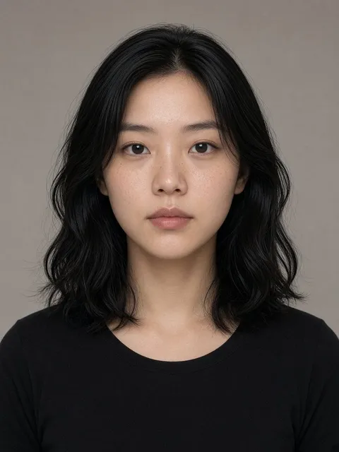 Before: natural black hair