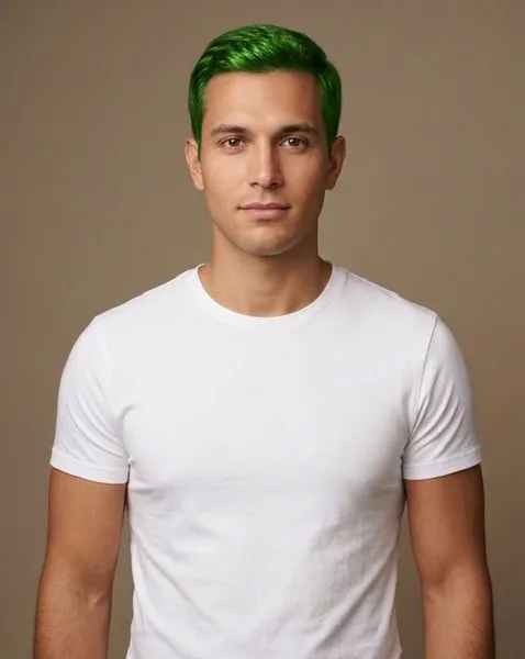 Slime Green, a Halloween color look in Hairset