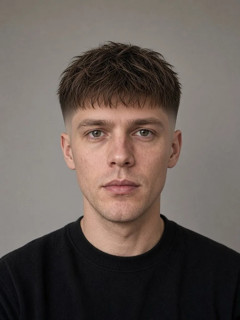 After: textured crop with a mid fade rendered by Hairset